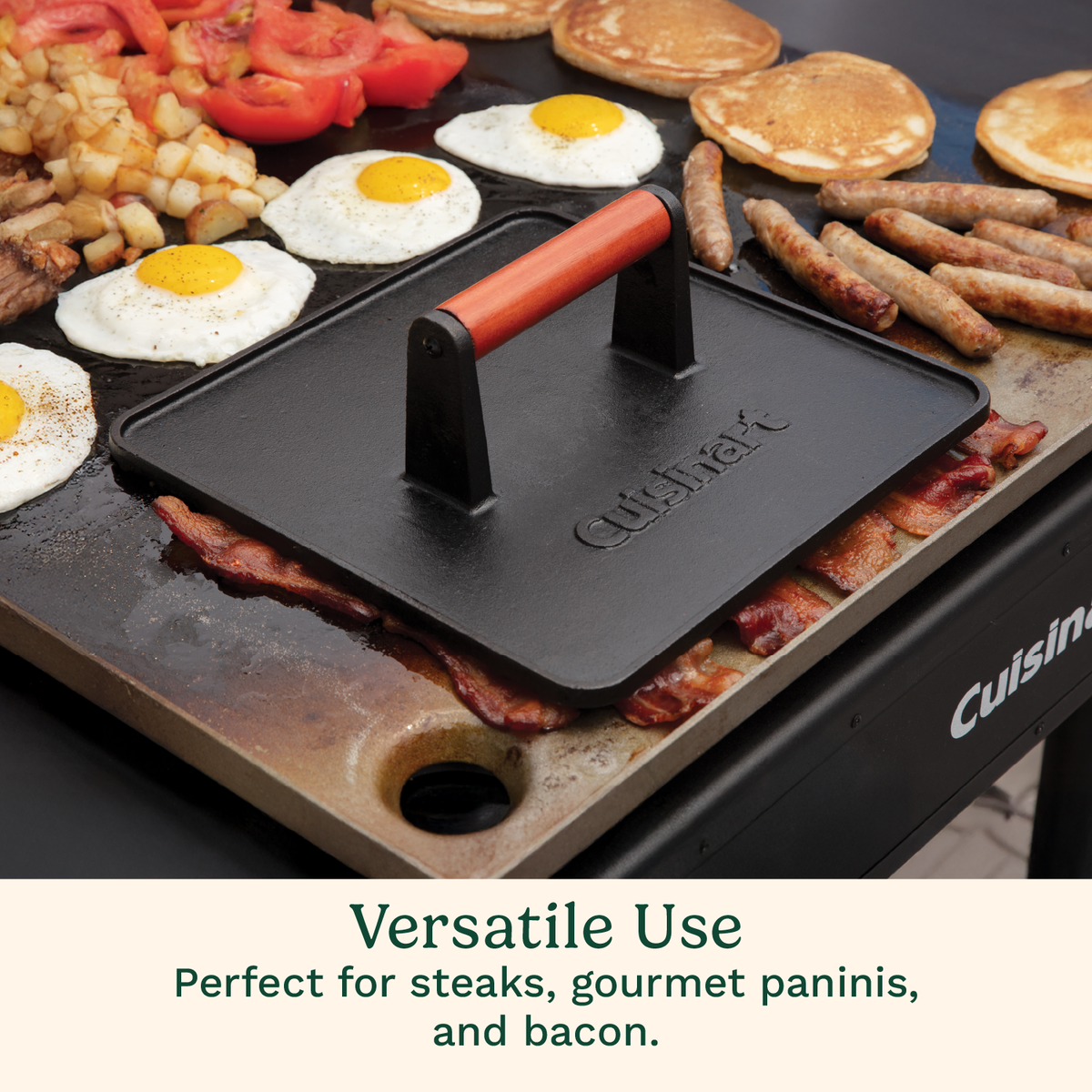 XL Cast Iron Grill Press - Cuisinart